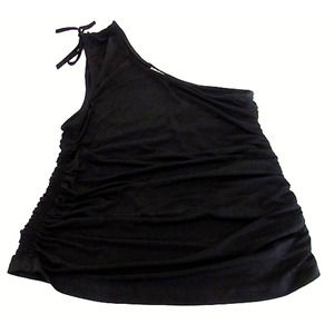 Free People One Up Cami Black One Shoulder Top